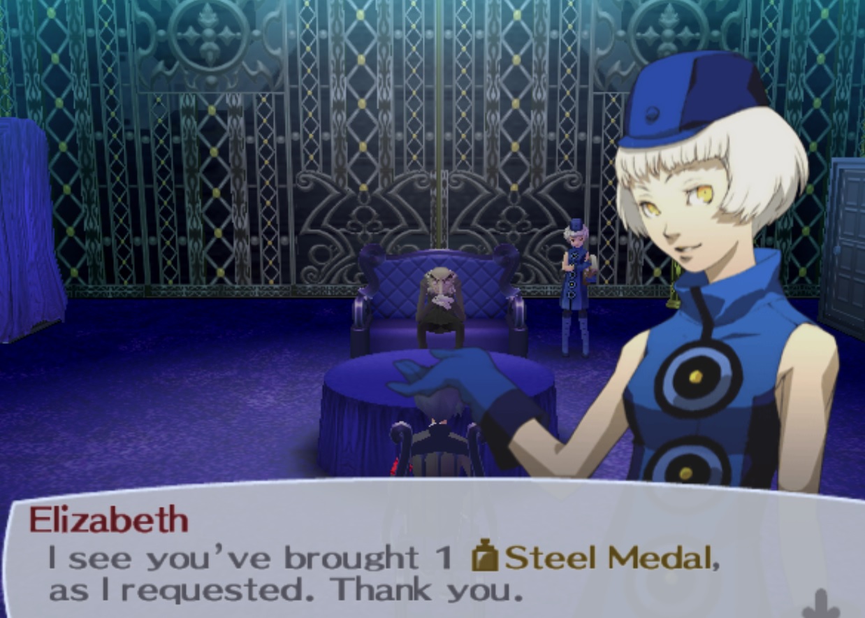 Persona 3 Steel Medal Request